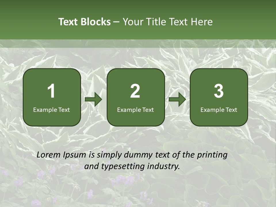 A Bunch Of Plants That Are Next To Each Other PowerPoint Template