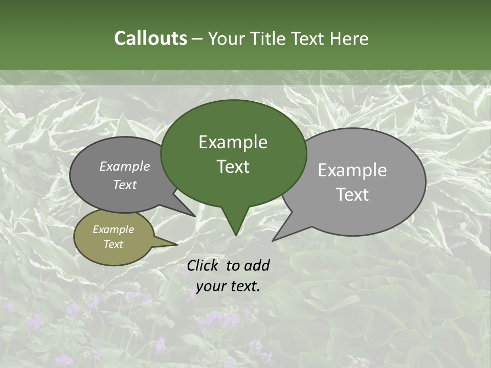 A Bunch Of Plants That Are Next To Each Other PowerPoint Template