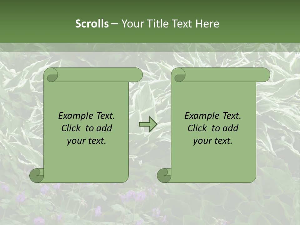 A Bunch Of Plants That Are Next To Each Other PowerPoint Template