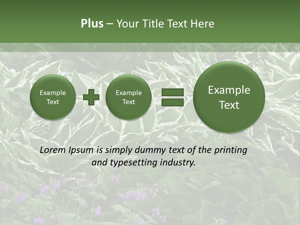 A Bunch Of Plants That Are Next To Each Other PowerPoint Template