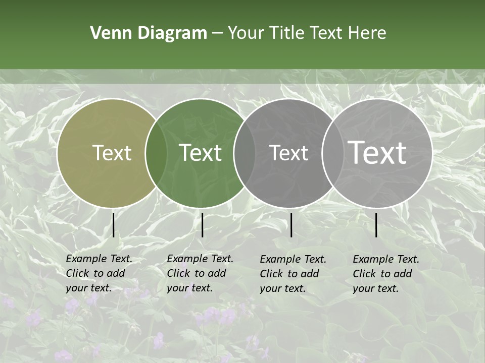 A Bunch Of Plants That Are Next To Each Other PowerPoint Template