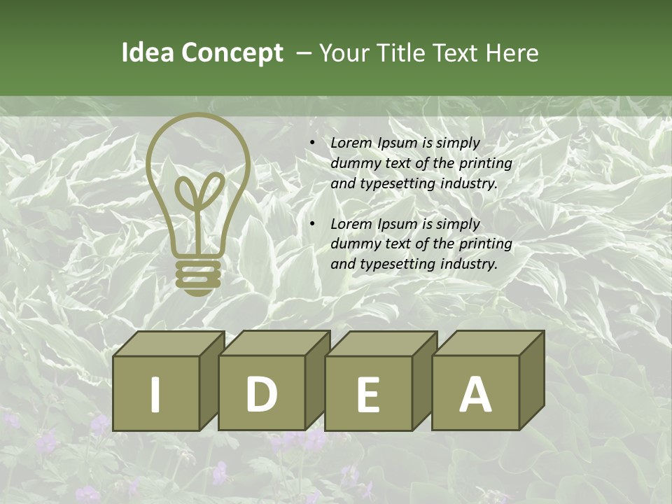 A Bunch Of Plants That Are Next To Each Other PowerPoint Template