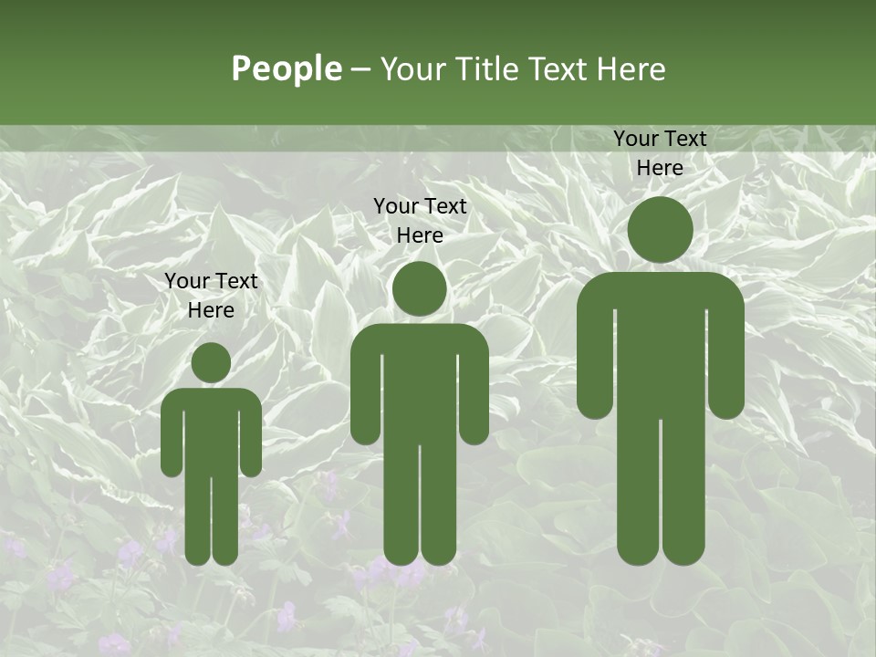 A Bunch Of Plants That Are Next To Each Other PowerPoint Template