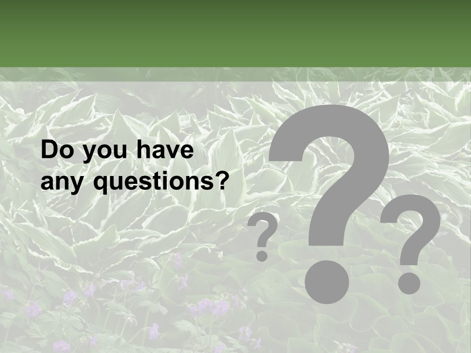 A Bunch Of Plants That Are Next To Each Other PowerPoint Template