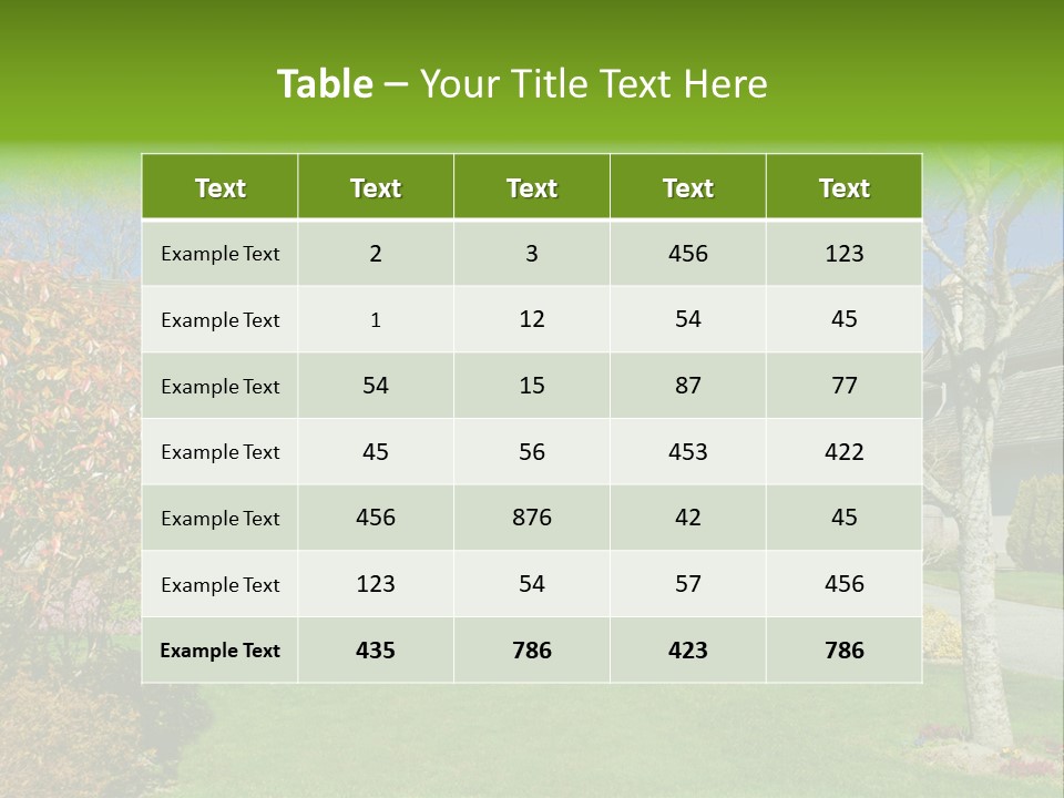 Landscape Neighbor Spacious PowerPoint Template