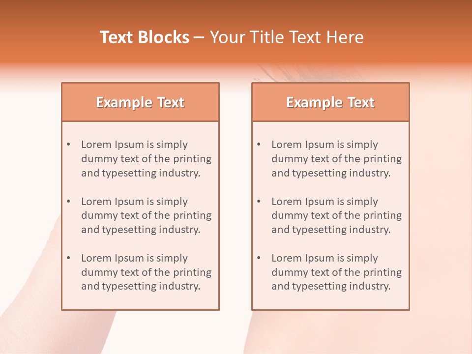 A Woman's Eye With A Contact Lens PowerPoint Template