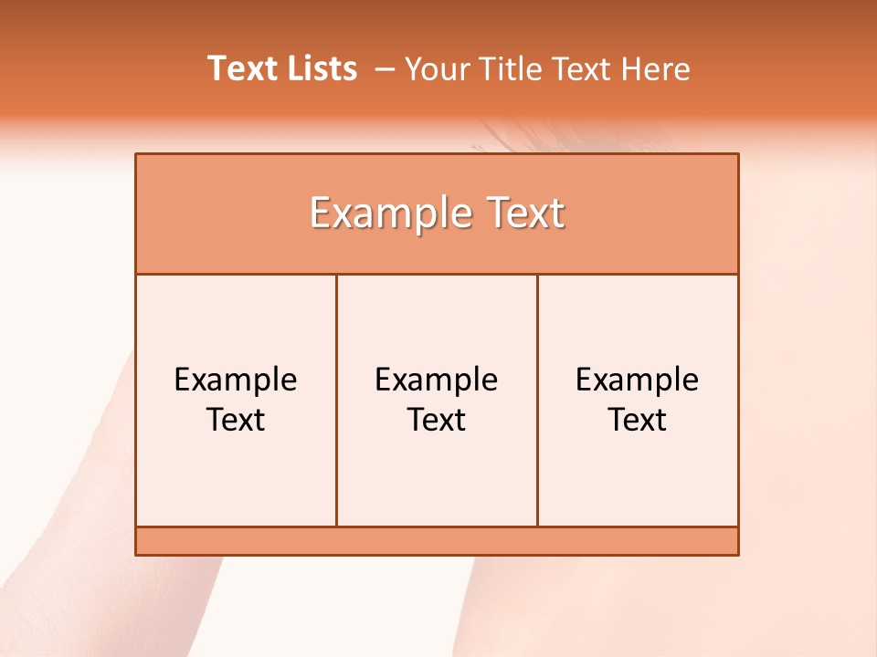 A Woman's Eye With A Contact Lens PowerPoint Template