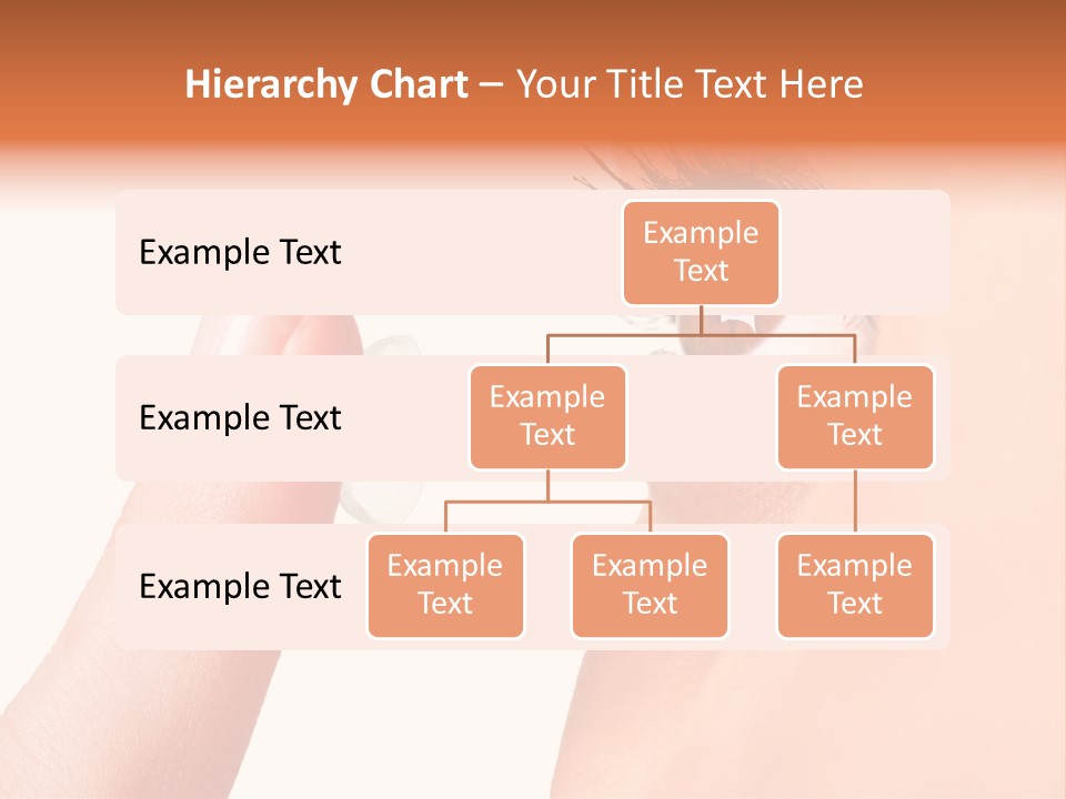 A Woman's Eye With A Contact Lens PowerPoint Template