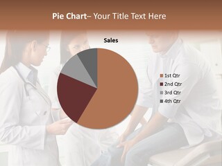 A Group Of Doctors Discussing Something In A Room PowerPoint Template