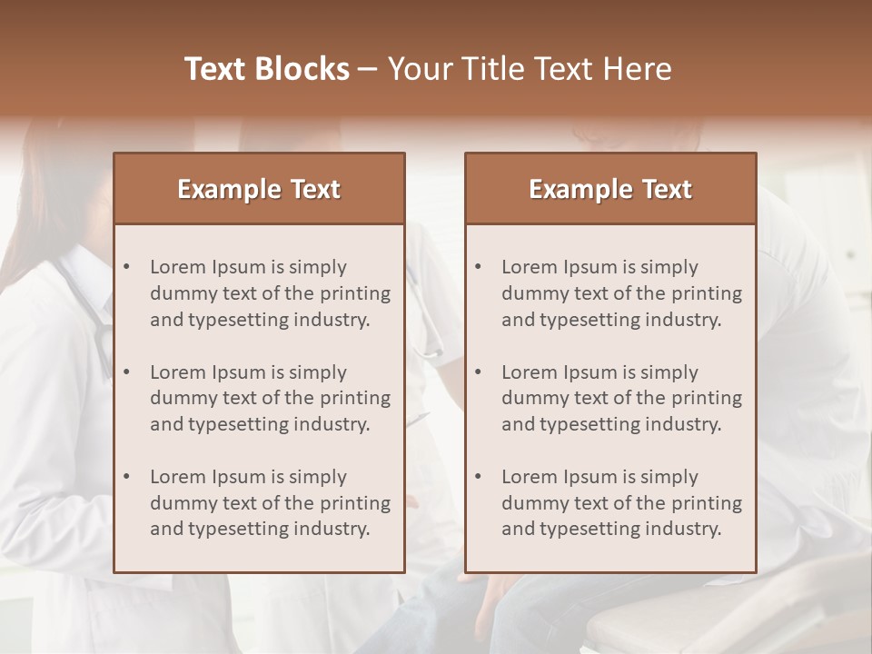A Group Of Doctors Discussing Something In A Room PowerPoint Template