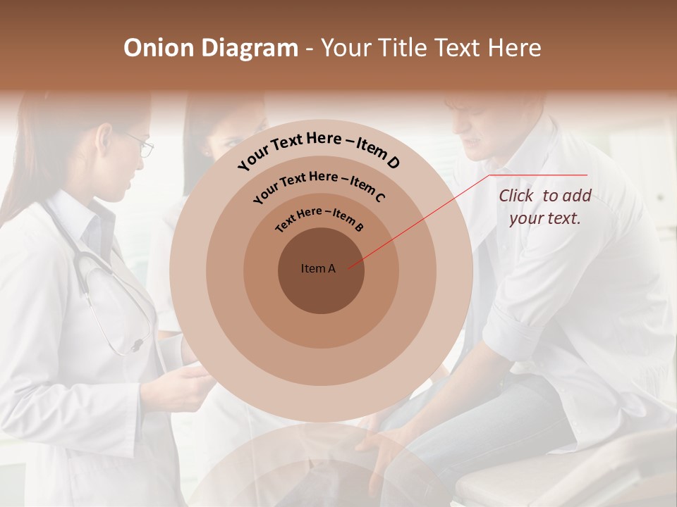 A Group Of Doctors Discussing Something In A Room PowerPoint Template