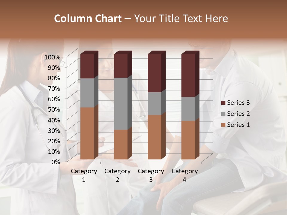 A Group Of Doctors Discussing Something In A Room PowerPoint Template