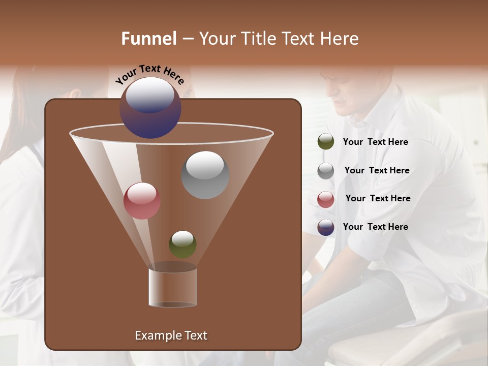 A Group Of Doctors Discussing Something In A Room PowerPoint Template