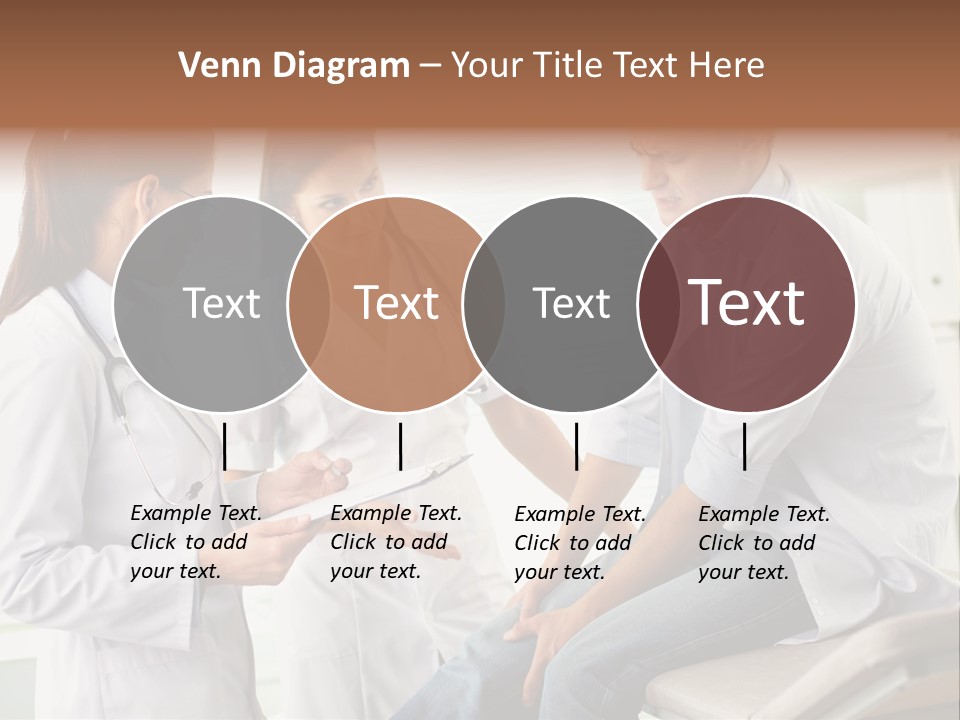 A Group Of Doctors Discussing Something In A Room PowerPoint Template