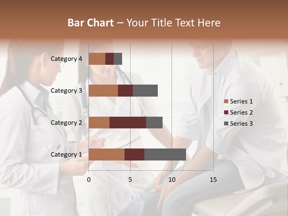 A Group Of Doctors Discussing Something In A Room PowerPoint Template