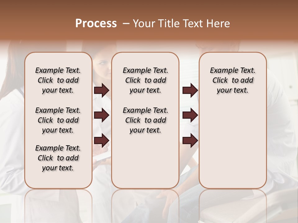 A Group Of Doctors Discussing Something In A Room PowerPoint Template