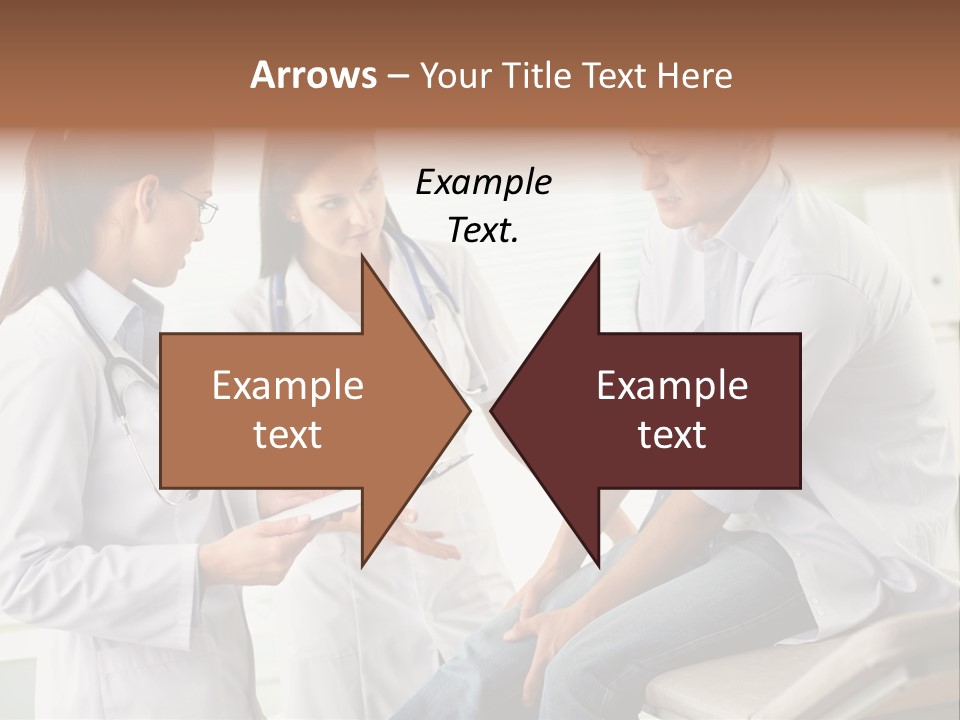 A Group Of Doctors Discussing Something In A Room PowerPoint Template