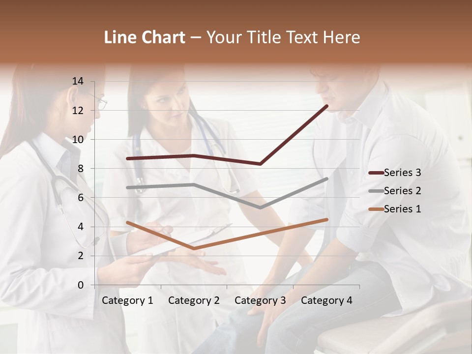 A Group Of Doctors Discussing Something In A Room PowerPoint Template