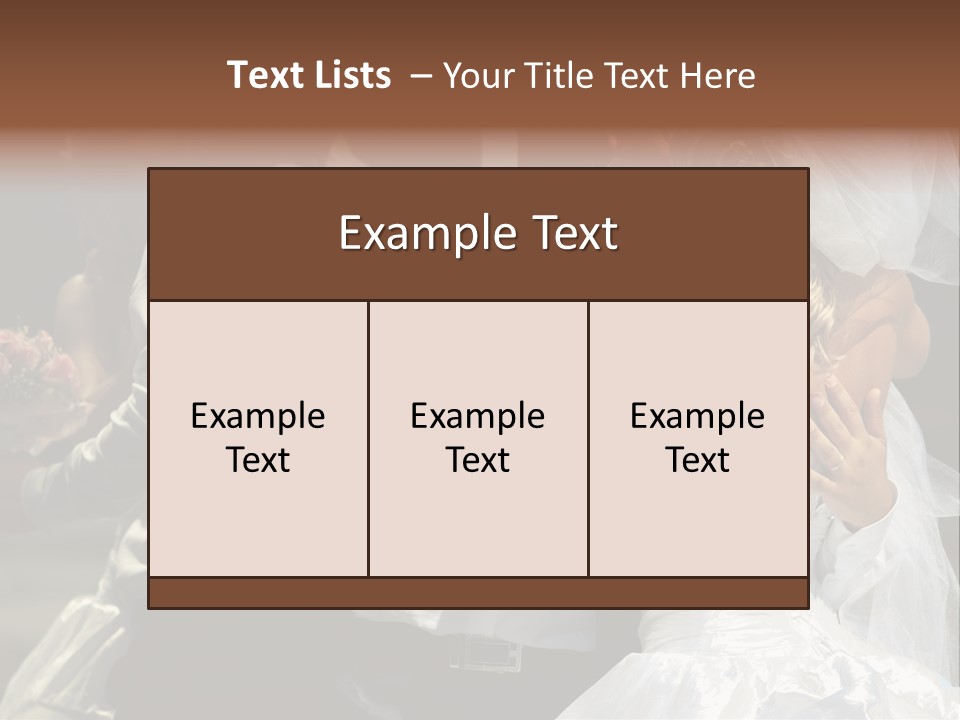 Fashion People Groom PowerPoint Template