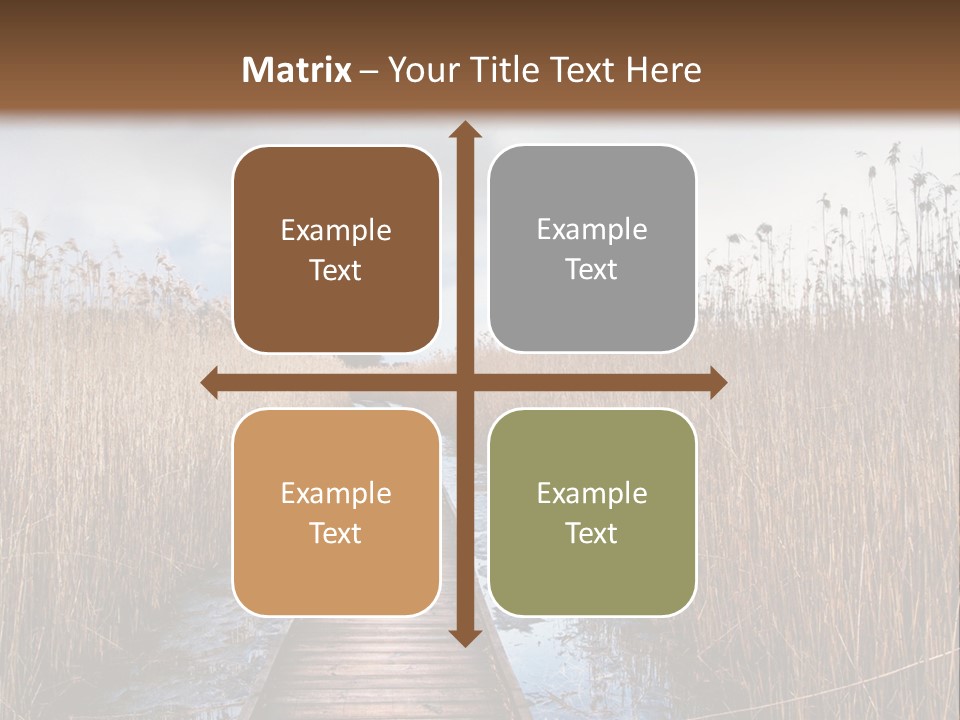 Rural Marshland Perspective PowerPoint Template