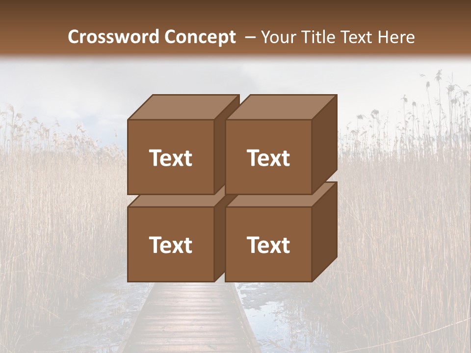 Rural Marshland Perspective PowerPoint Template