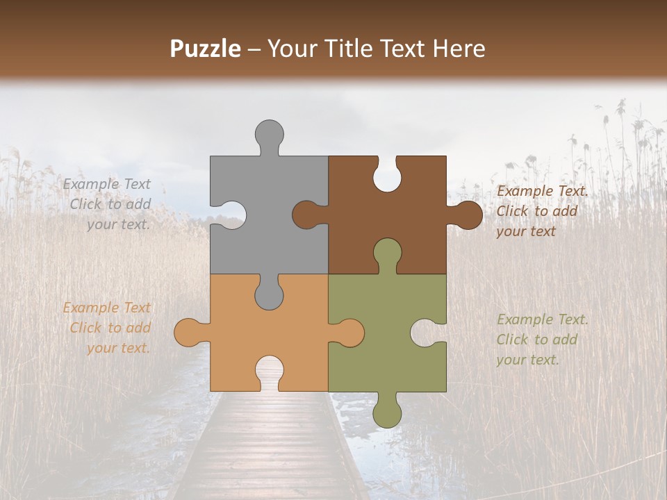 Rural Marshland Perspective PowerPoint Template