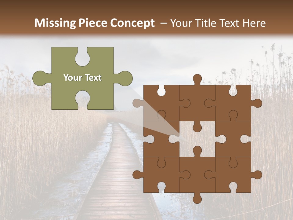 Rural Marshland Perspective PowerPoint Template