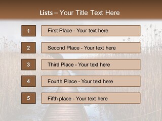 Rural Marshland Perspective PowerPoint Template