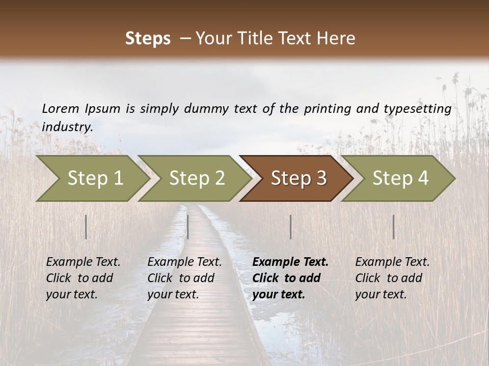 Rural Marshland Perspective PowerPoint Template