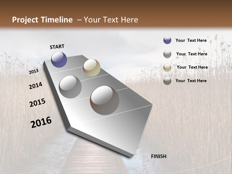 Rural Marshland Perspective PowerPoint Template