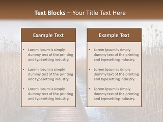 Rural Marshland Perspective PowerPoint Template