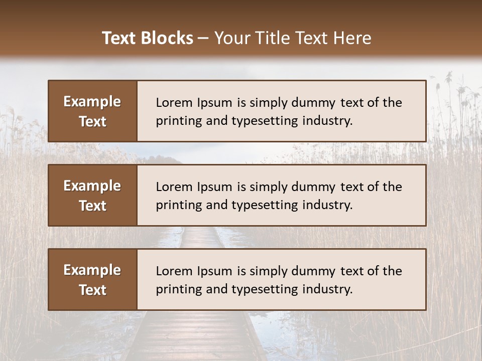 Rural Marshland Perspective PowerPoint Template