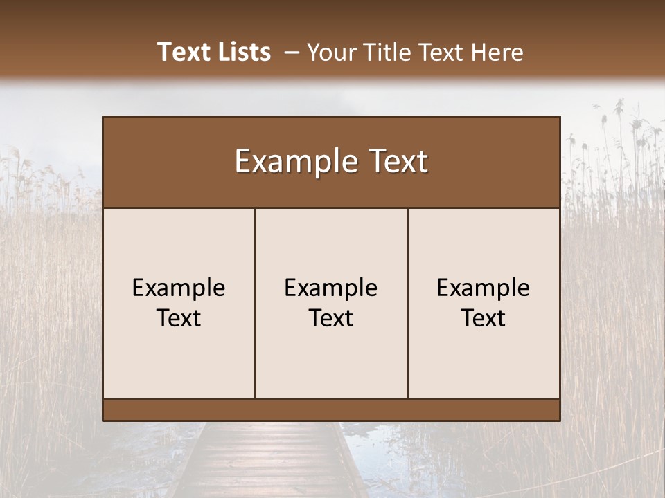 Rural Marshland Perspective PowerPoint Template