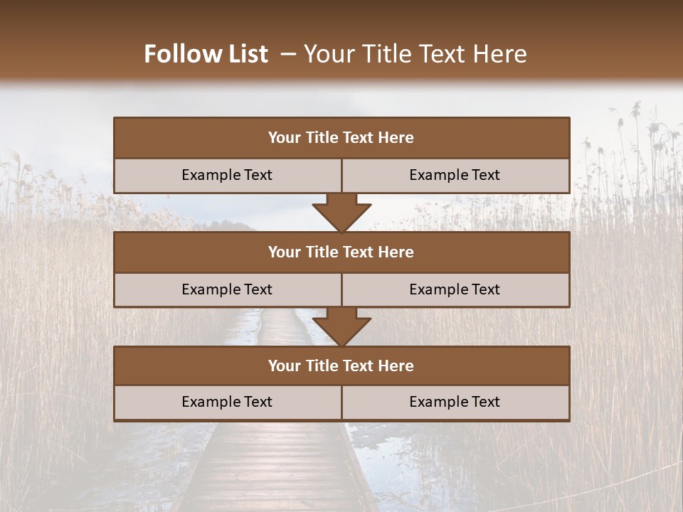Rural Marshland Perspective PowerPoint Template