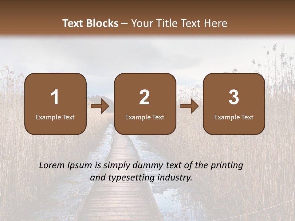 Rural Marshland Perspective PowerPoint Template