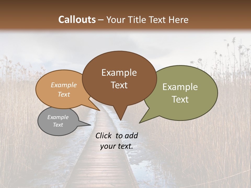 Rural Marshland Perspective PowerPoint Template
