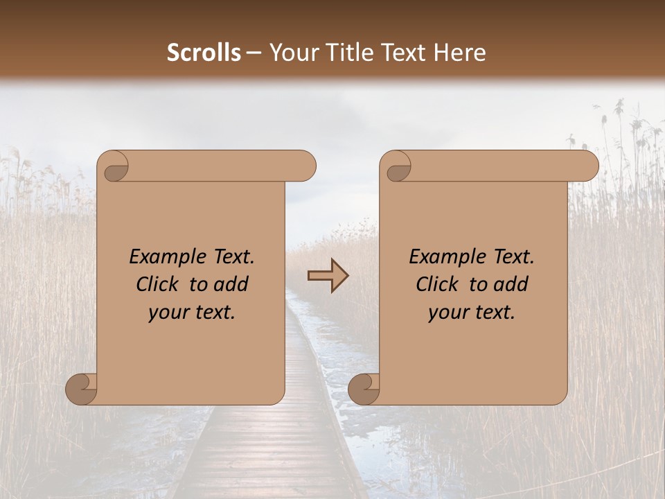 Rural Marshland Perspective PowerPoint Template