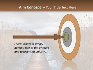 Rural Marshland Perspective PowerPoint Template