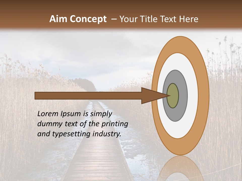 Rural Marshland Perspective PowerPoint Template