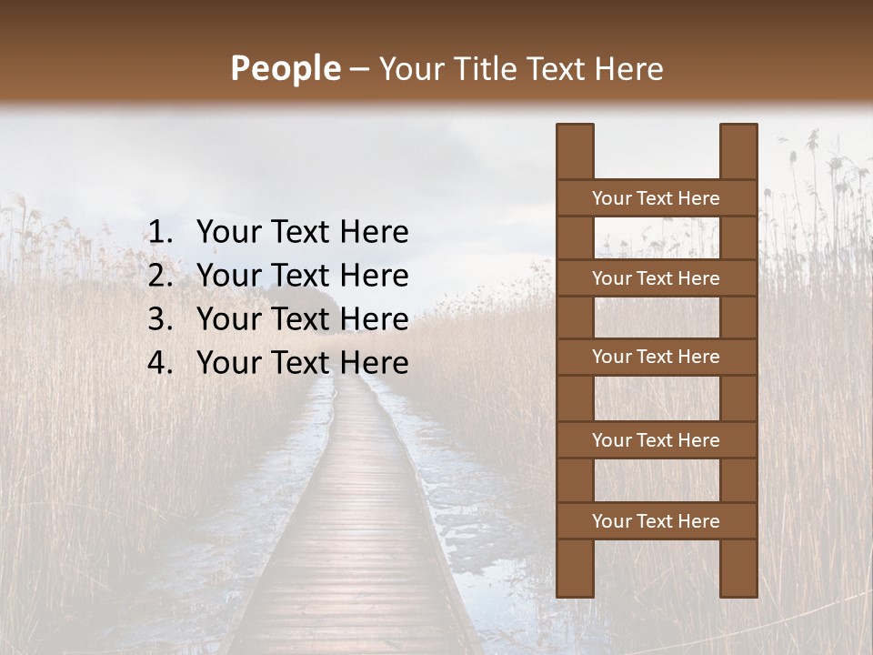 Rural Marshland Perspective PowerPoint Template