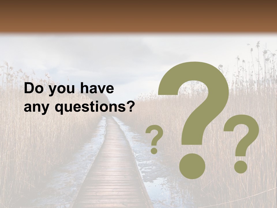Rural Marshland Perspective PowerPoint Template