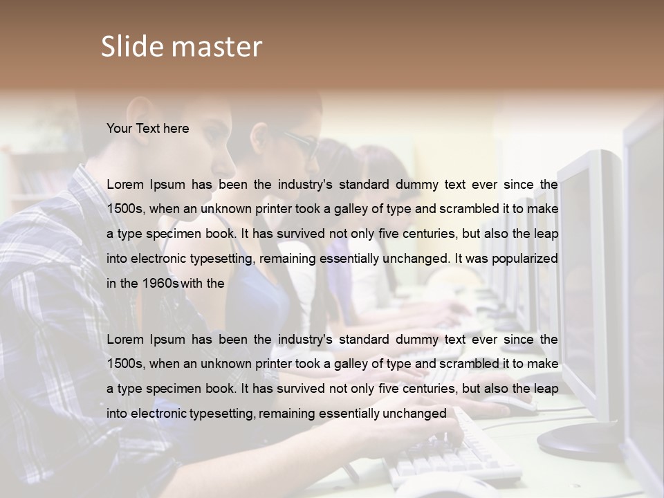 Smile Computer Diversity PowerPoint Template