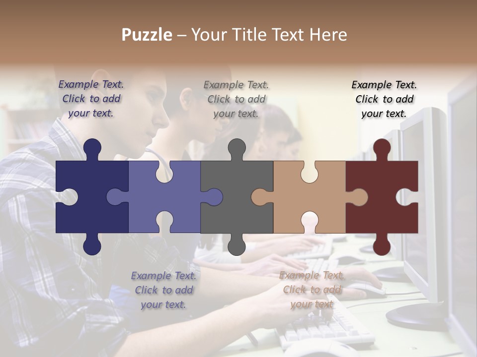 Smile Computer Diversity PowerPoint Template