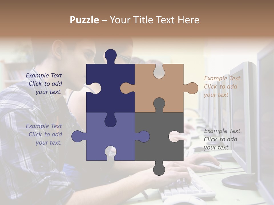 Smile Computer Diversity PowerPoint Template