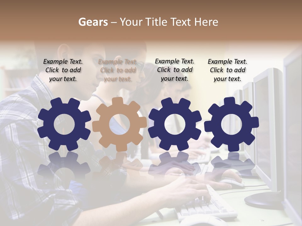 Smile Computer Diversity PowerPoint Template
