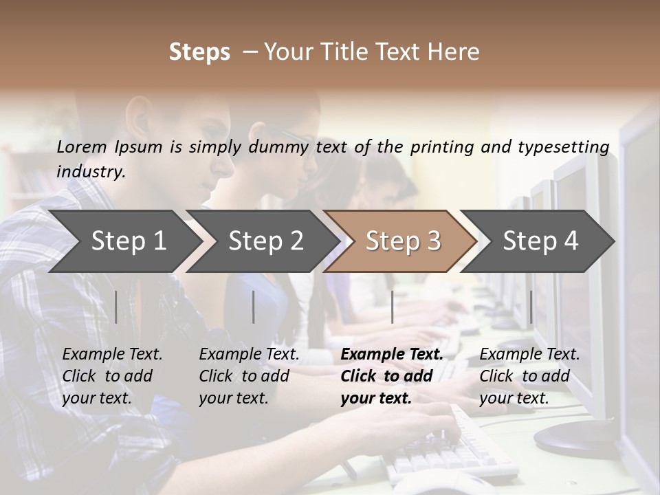 Smile Computer Diversity PowerPoint Template