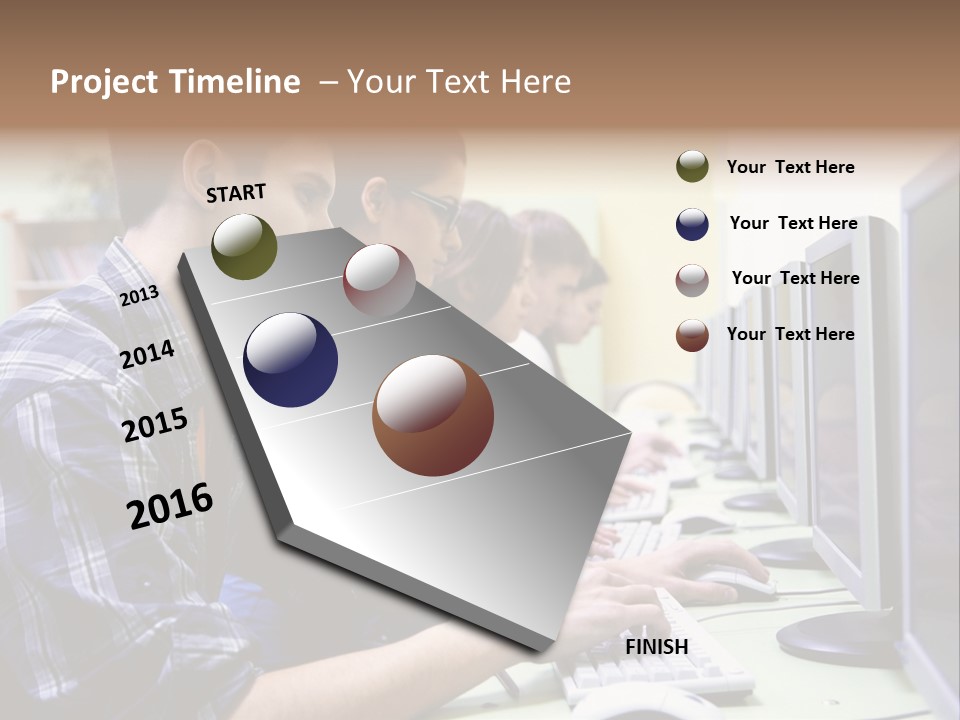 Smile Computer Diversity PowerPoint Template