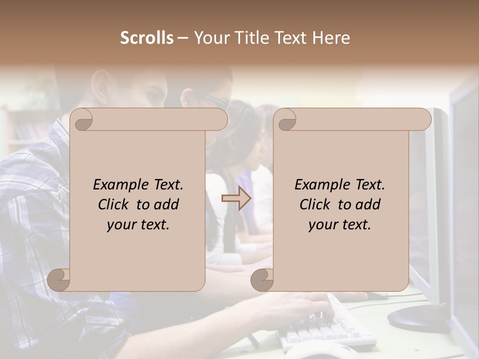 Smile Computer Diversity PowerPoint Template