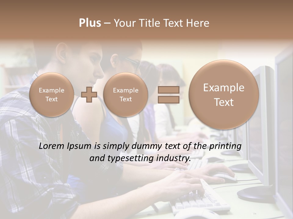 Smile Computer Diversity PowerPoint Template