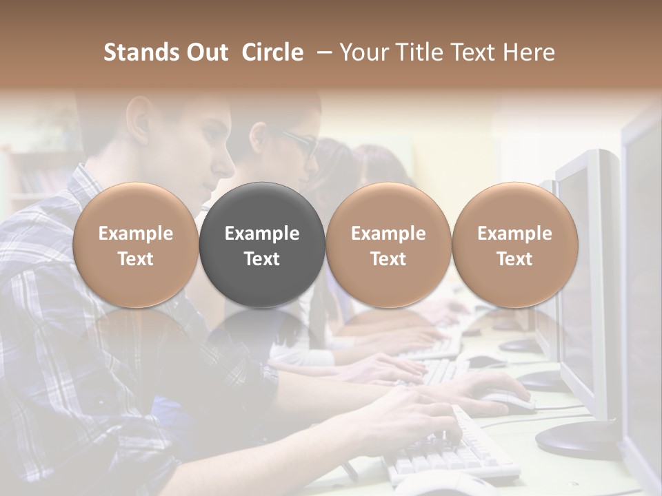 Smile Computer Diversity PowerPoint Template